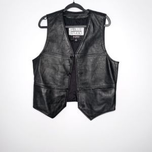 Wilsons leather black vest size small